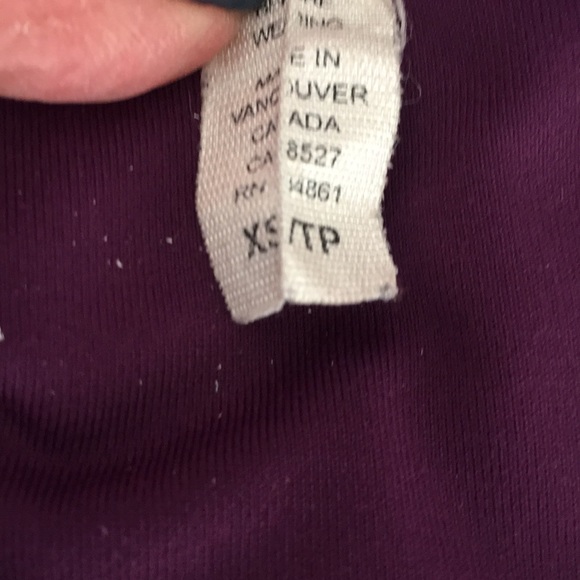 One Tooth purple exercise top - Picture 5 of 8